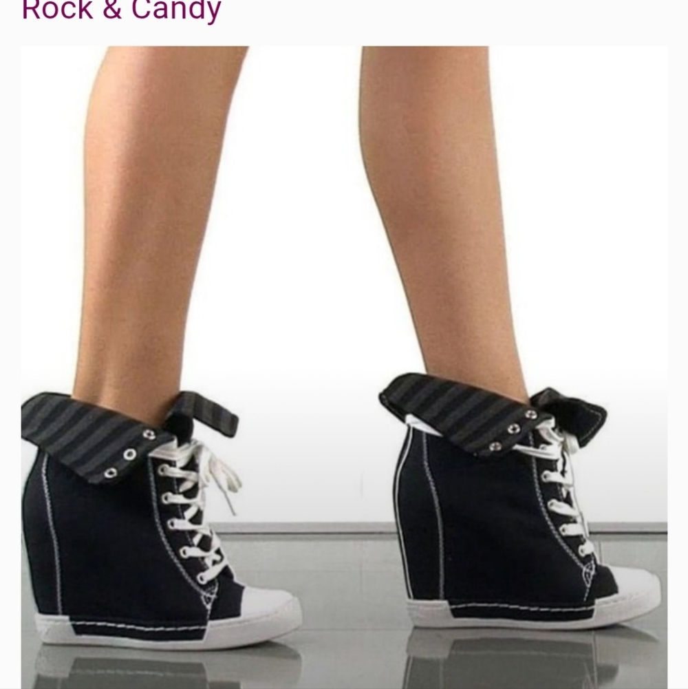 Dolce & Gabbana Black and White Wedge Sneakers WTB/ISO DONOTBUY